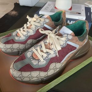 Gucci Men’s Rhyton Mixed Media Sneaker